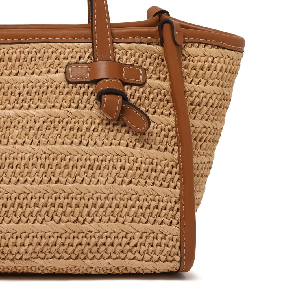 Marcella Mini Woven Tote Bag