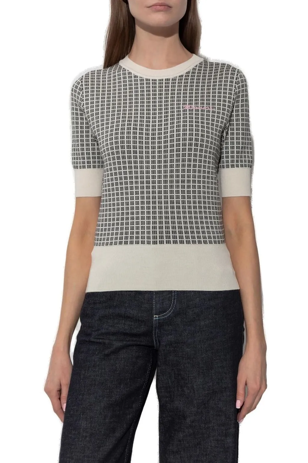 Marni Logo Embroidered Top