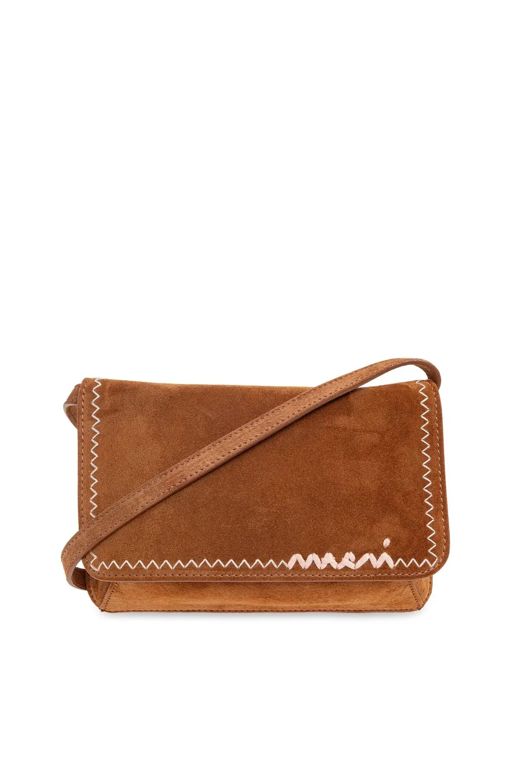 Marni Mending Foldover Shoulder Bag
