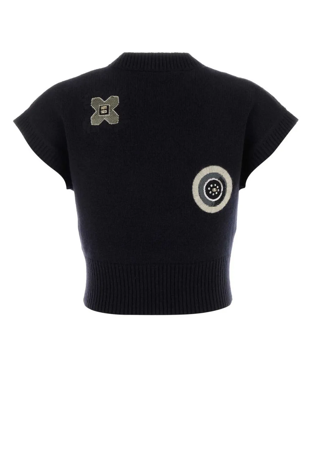 Max Mara Mxmanfora Embellished Cropped Sweater