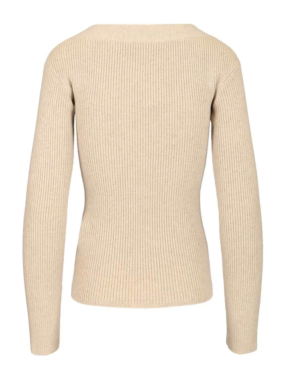 Max Mara Mxmgioiosa V-Neck Ribbed Cardigan