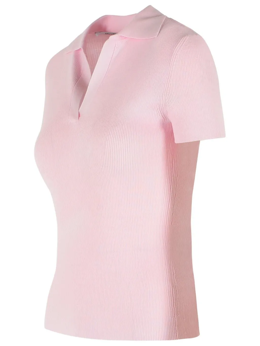 Max Mara Mxmalbero Short-Sleeved Ribbed Polo Shirt