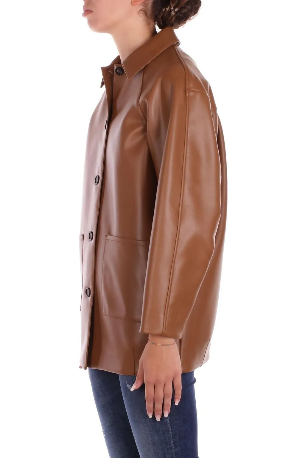 Max Mara Long-Sleeved Button-Up Jacket