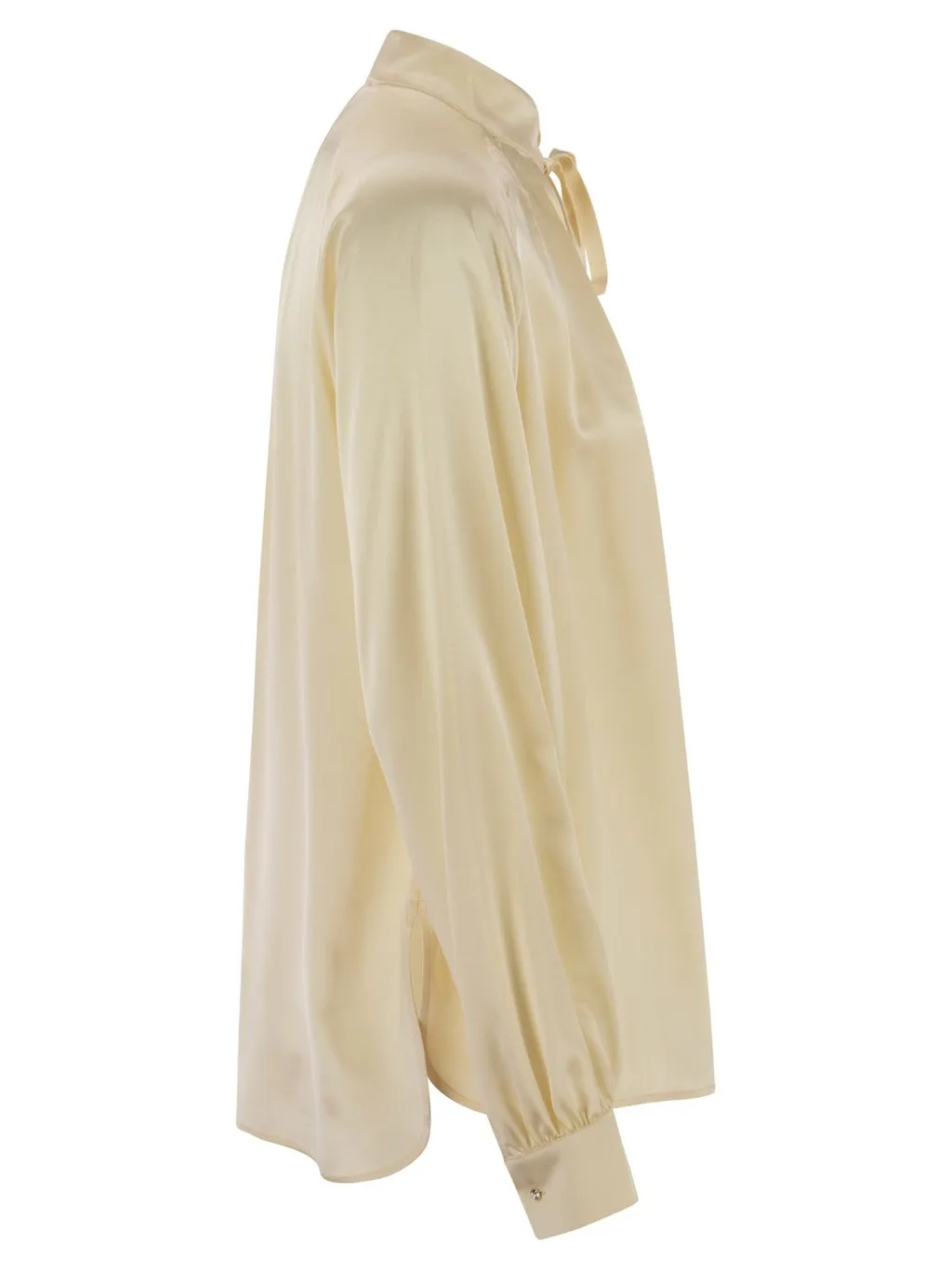 Max Mara Tamigi Bow Detailed Long-Sleeved Blouse