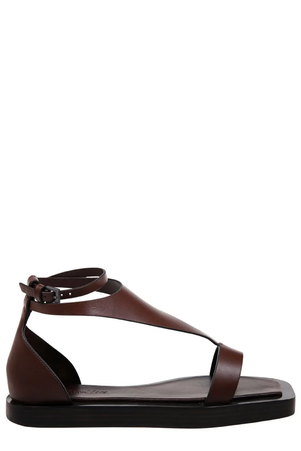 Max Mara Buckle Detailed Open Toe Sandals