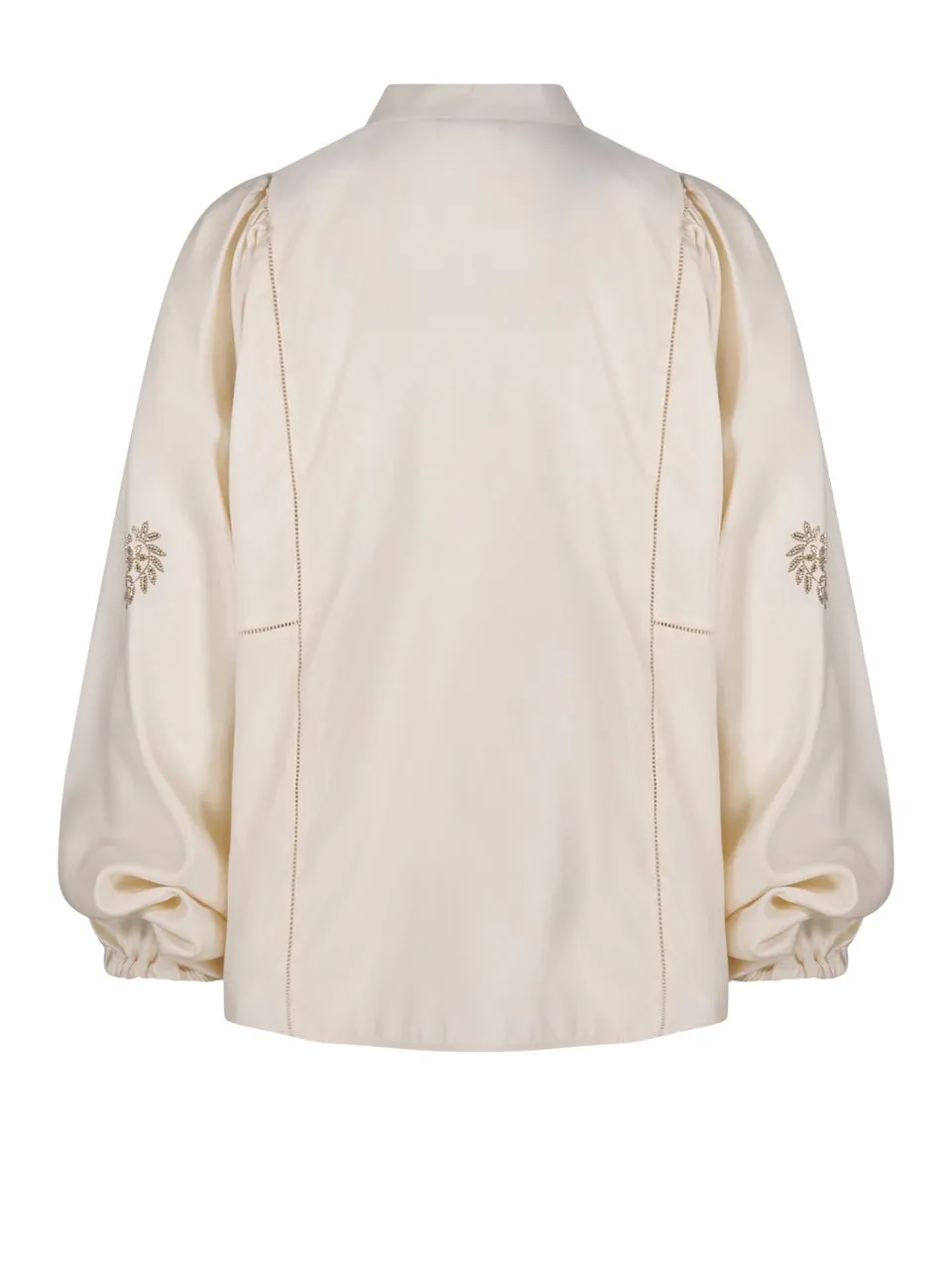 Max Mara Caladio Embellished Long-Sleeved Top