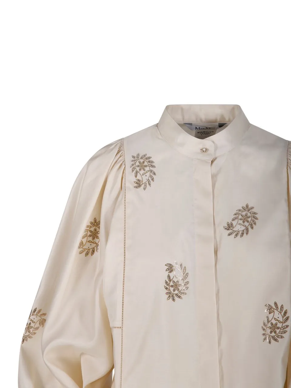 Max Mara Caladio Embellished Long-Sleeved Top