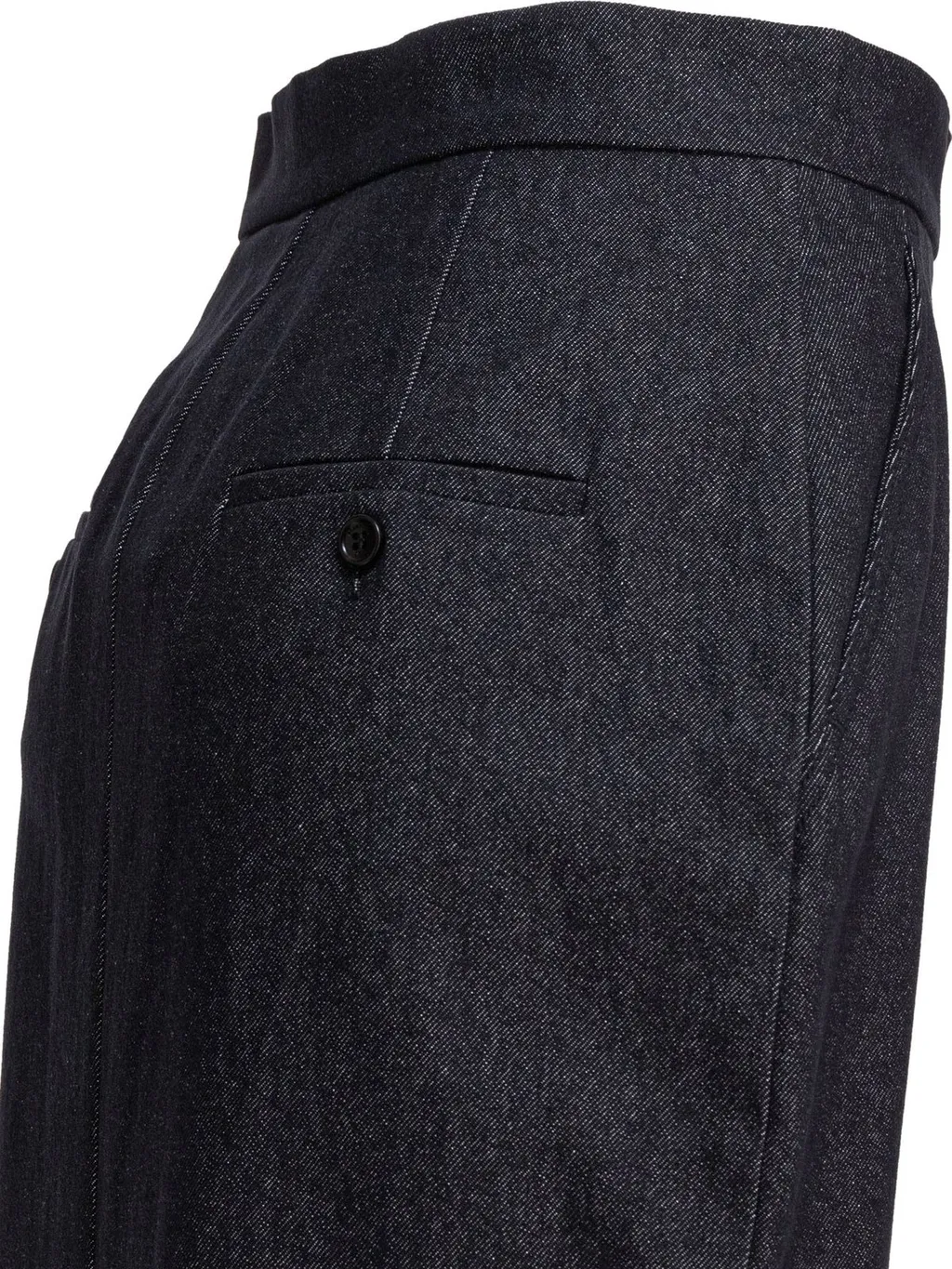 Max Mara Pianosa Button Detailed Back-Slit Skirt