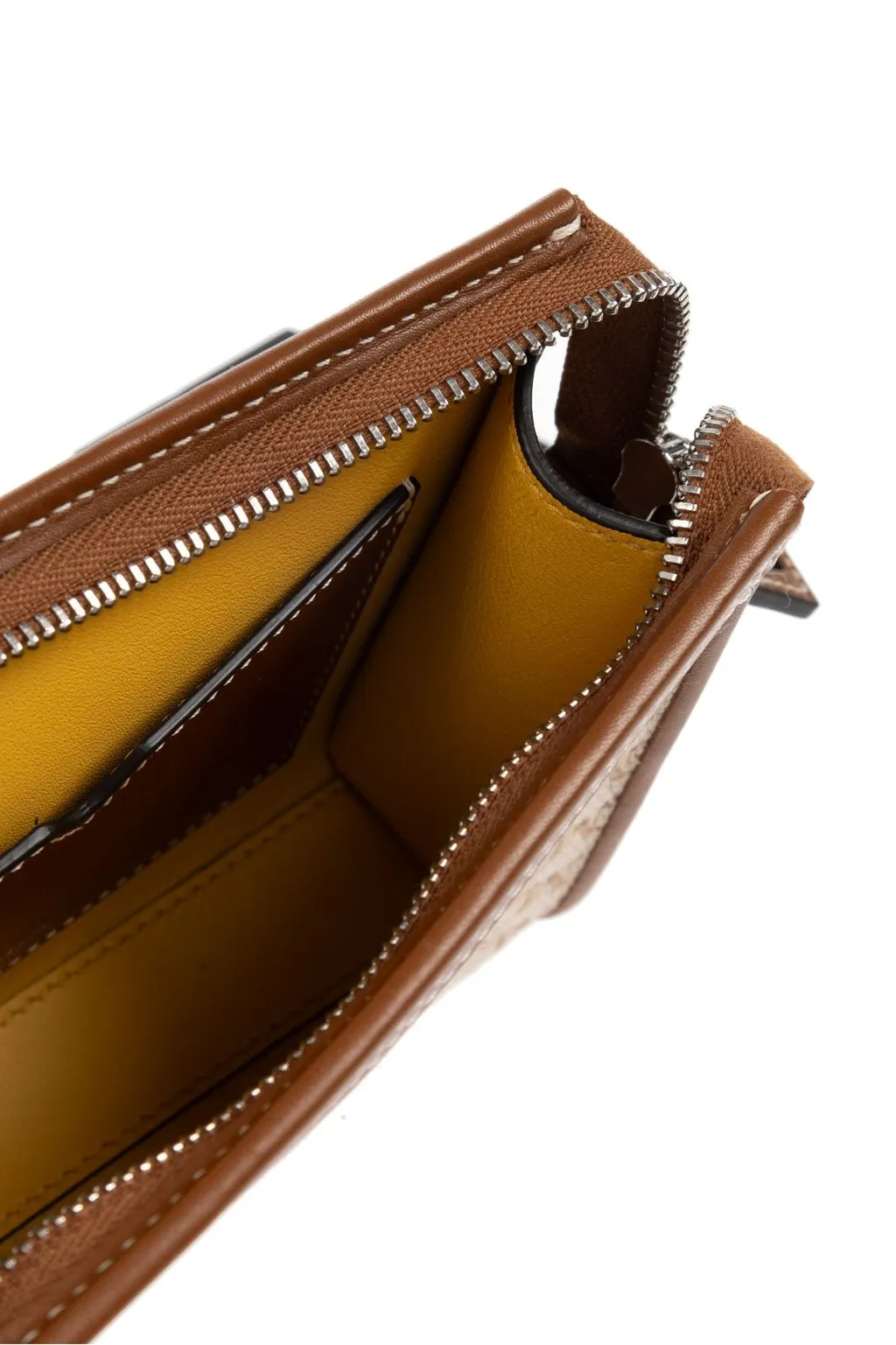 Max Mara Logo Plaque Zip-Up Clutch Bag