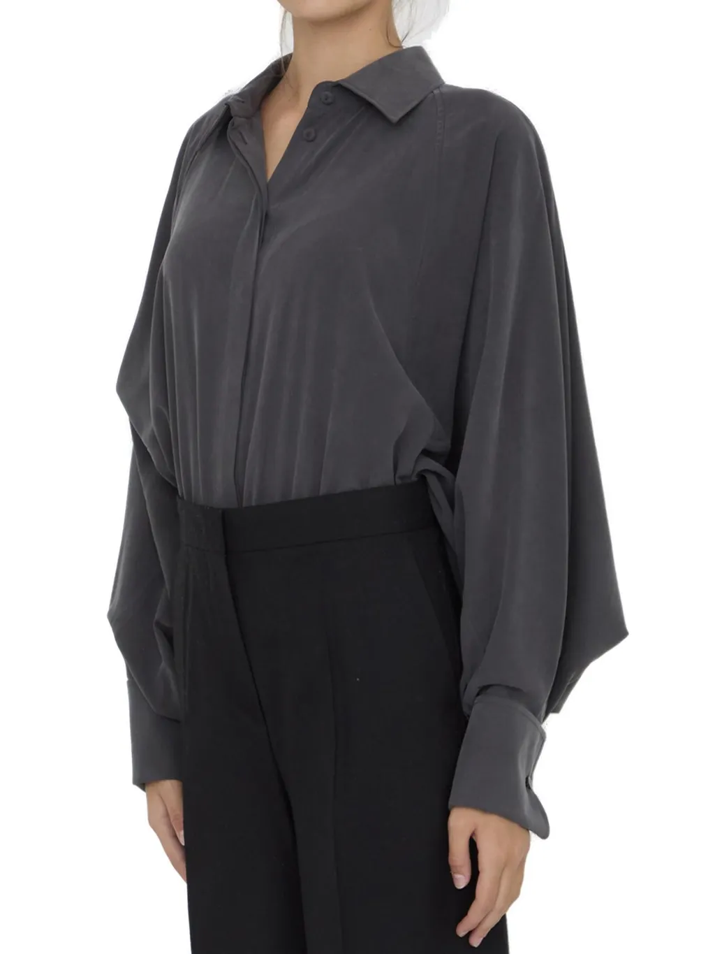 Max Mara Tempo Buttoned Long-Sleeved Top