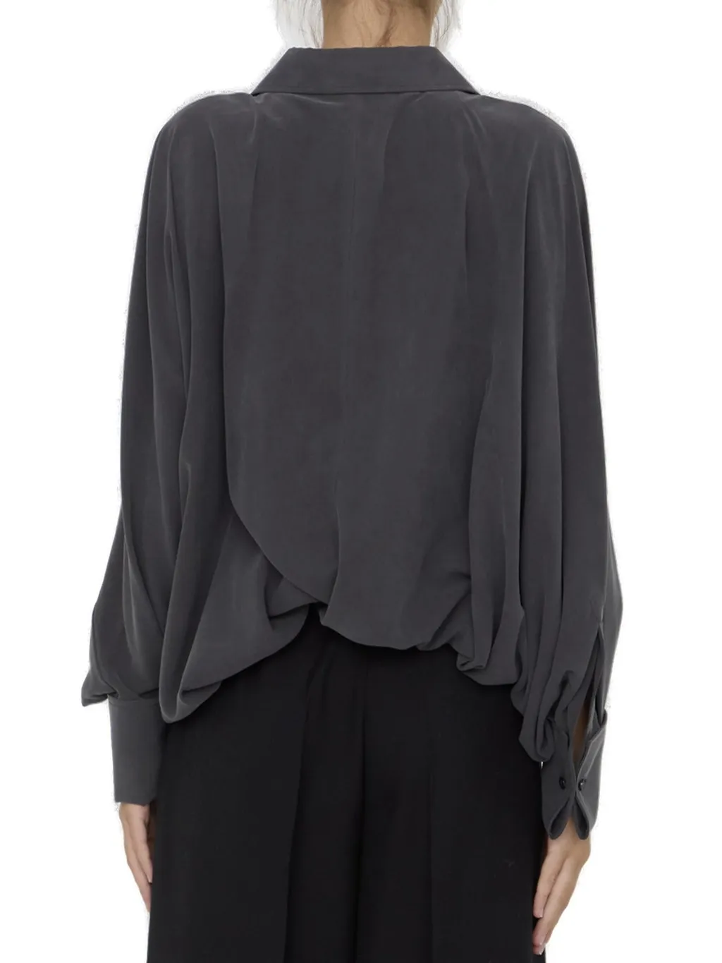 Max Mara Tempo Buttoned Long-Sleeved Top