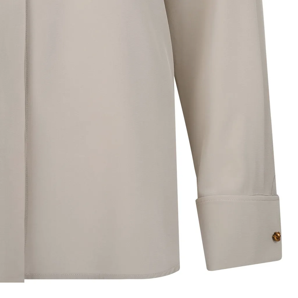 Max Mara Apollo Ribbon Detailed Long-Sleeved Shirt