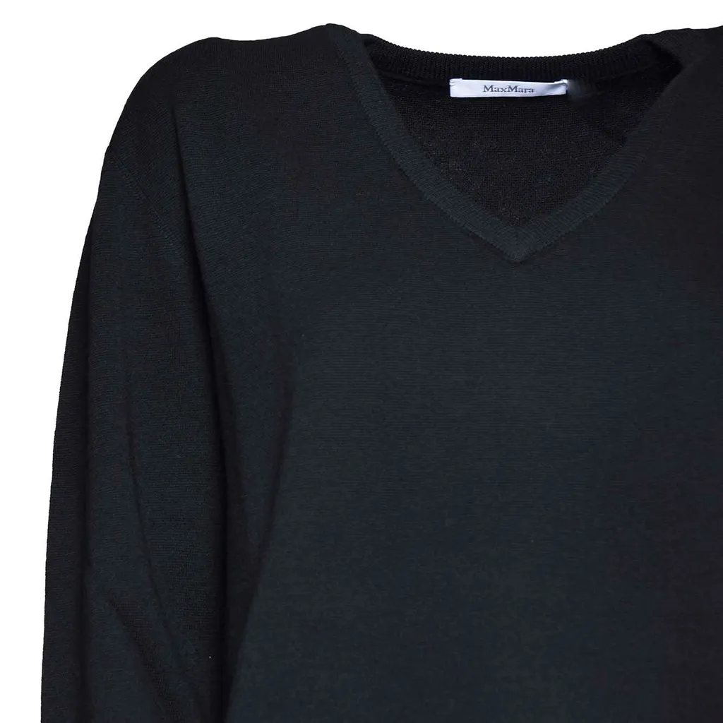 Max Mara V-Neck Long-Sleeved Jumper