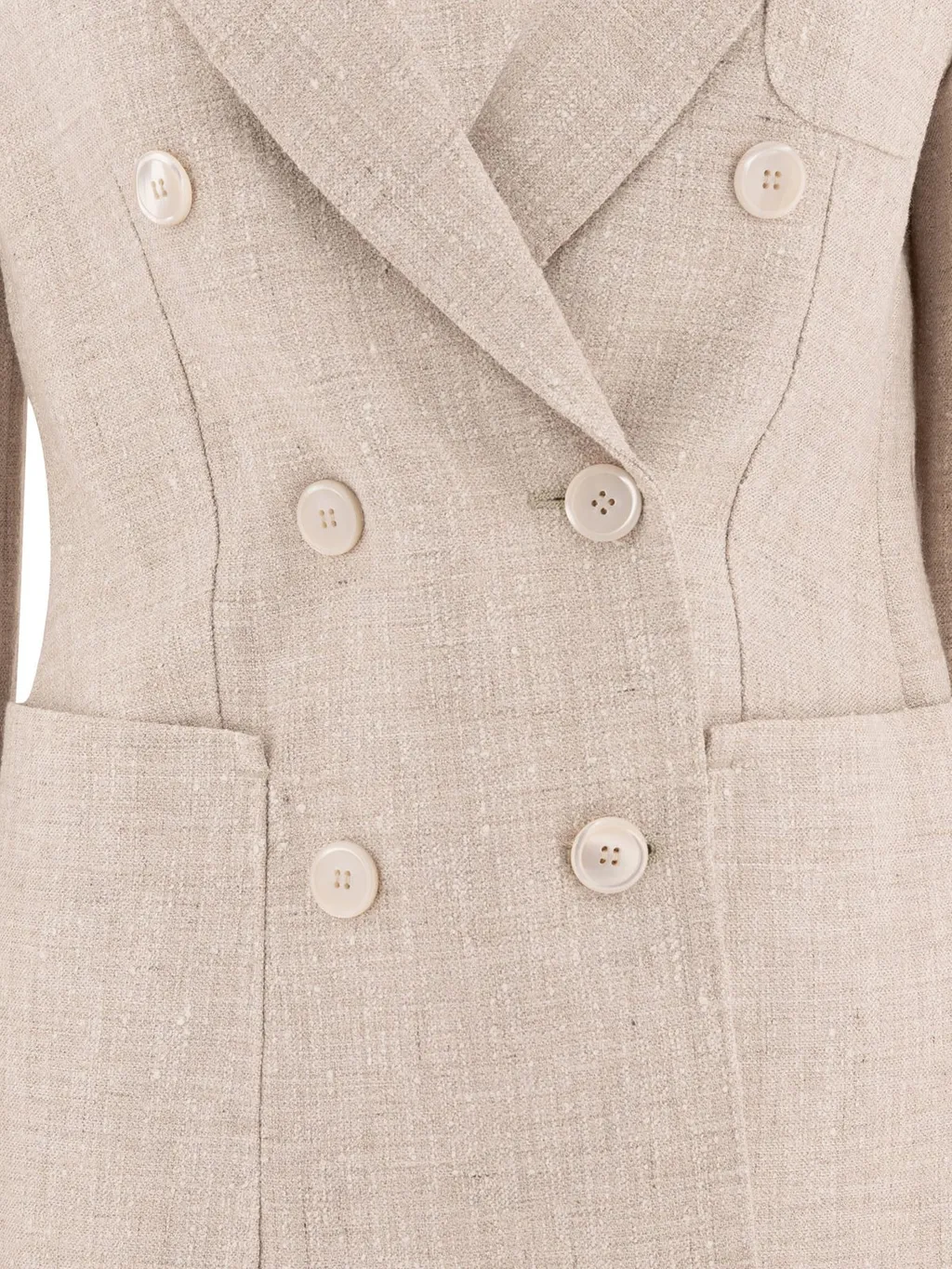 Max Mara Targa Double-Breasted Long-Sleeved Jacket