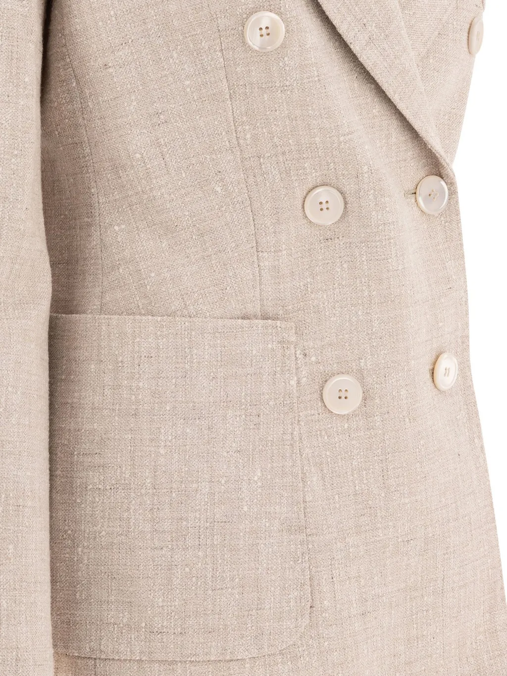 Max Mara Targa Double-Breasted Long-Sleeved Jacket