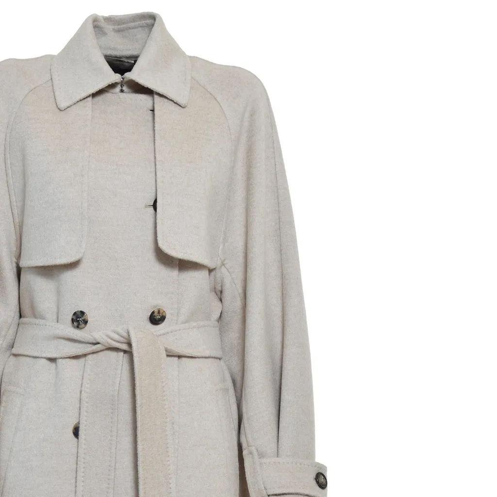 Max Mara Double-Breasted Long-Sleeved Coat