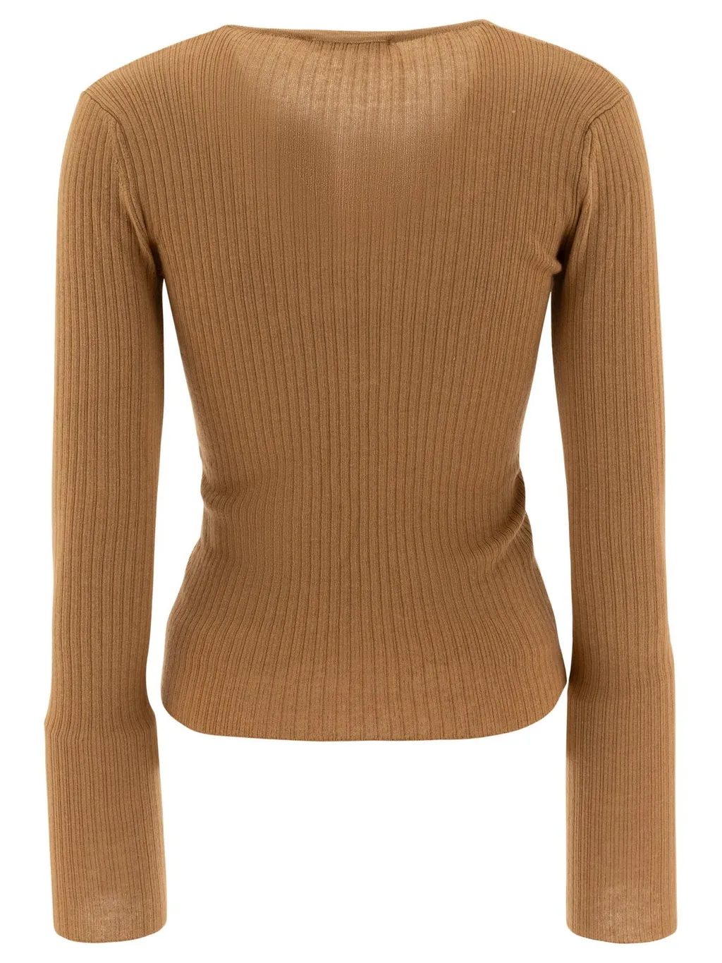 Max Mara V-Neck Long-Sleeved Top