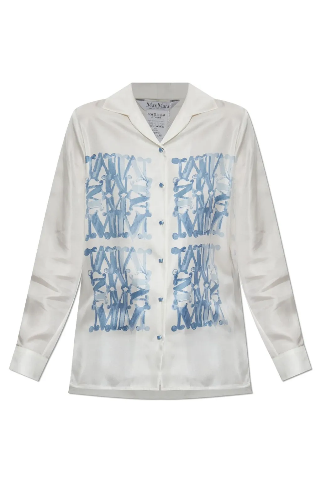 Max Mara Nabil Logo Printed Button-Up Shirt