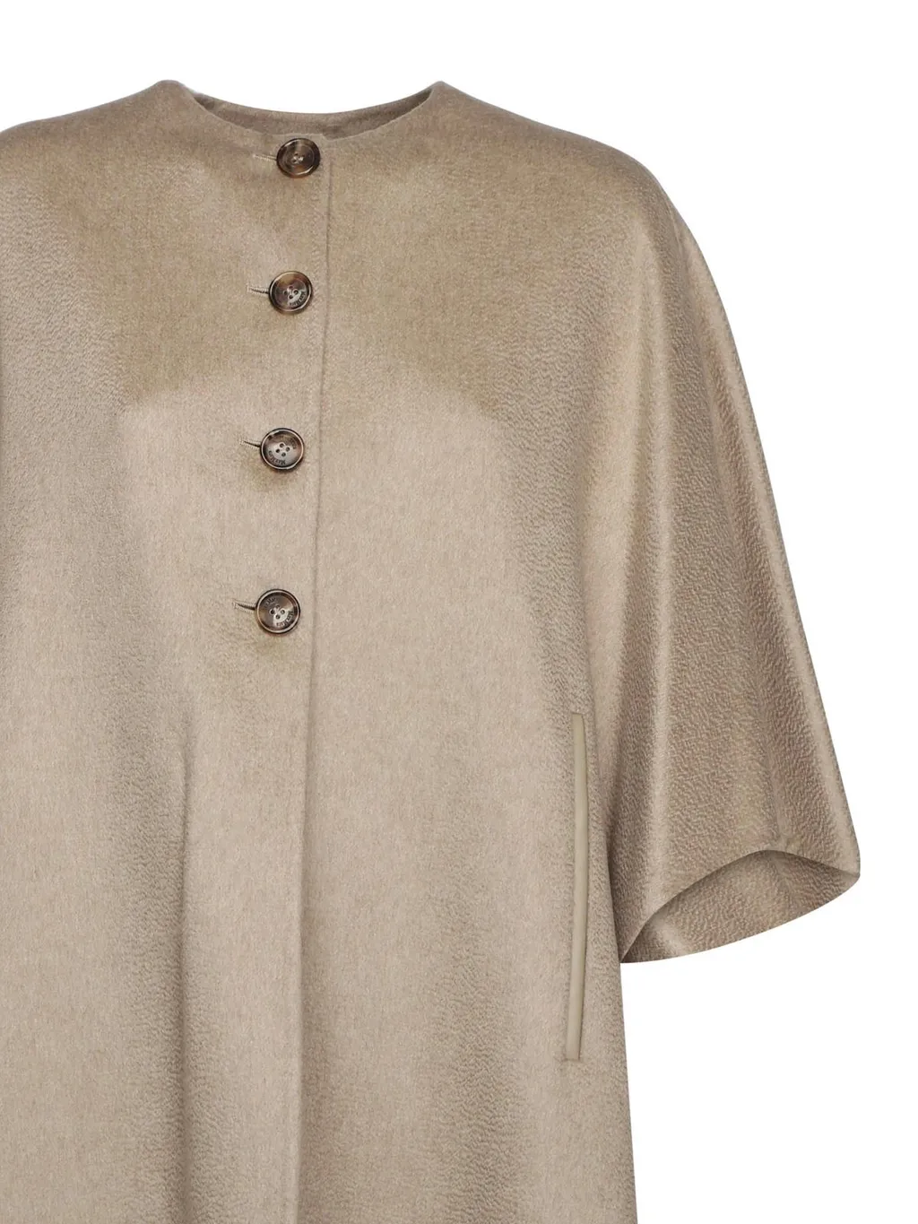 Max Mara Short-Sleeved Crewneck Coat