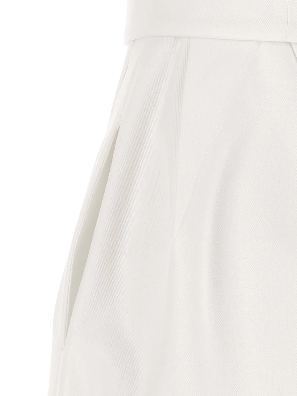 Max Mara Ancona V-Neck Belted Sleeveless Dress