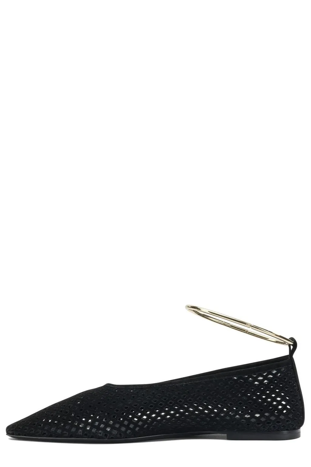 Jil Sander Pointed Toe Perforated Ballet Flats