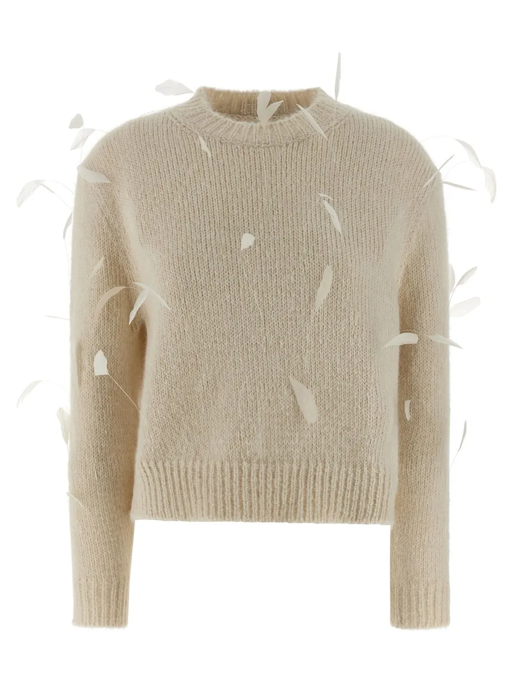 Jil Sander Feather Embellished Jumper