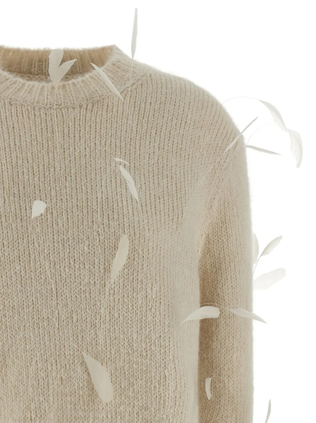 Jil Sander Feather Embellished Jumper