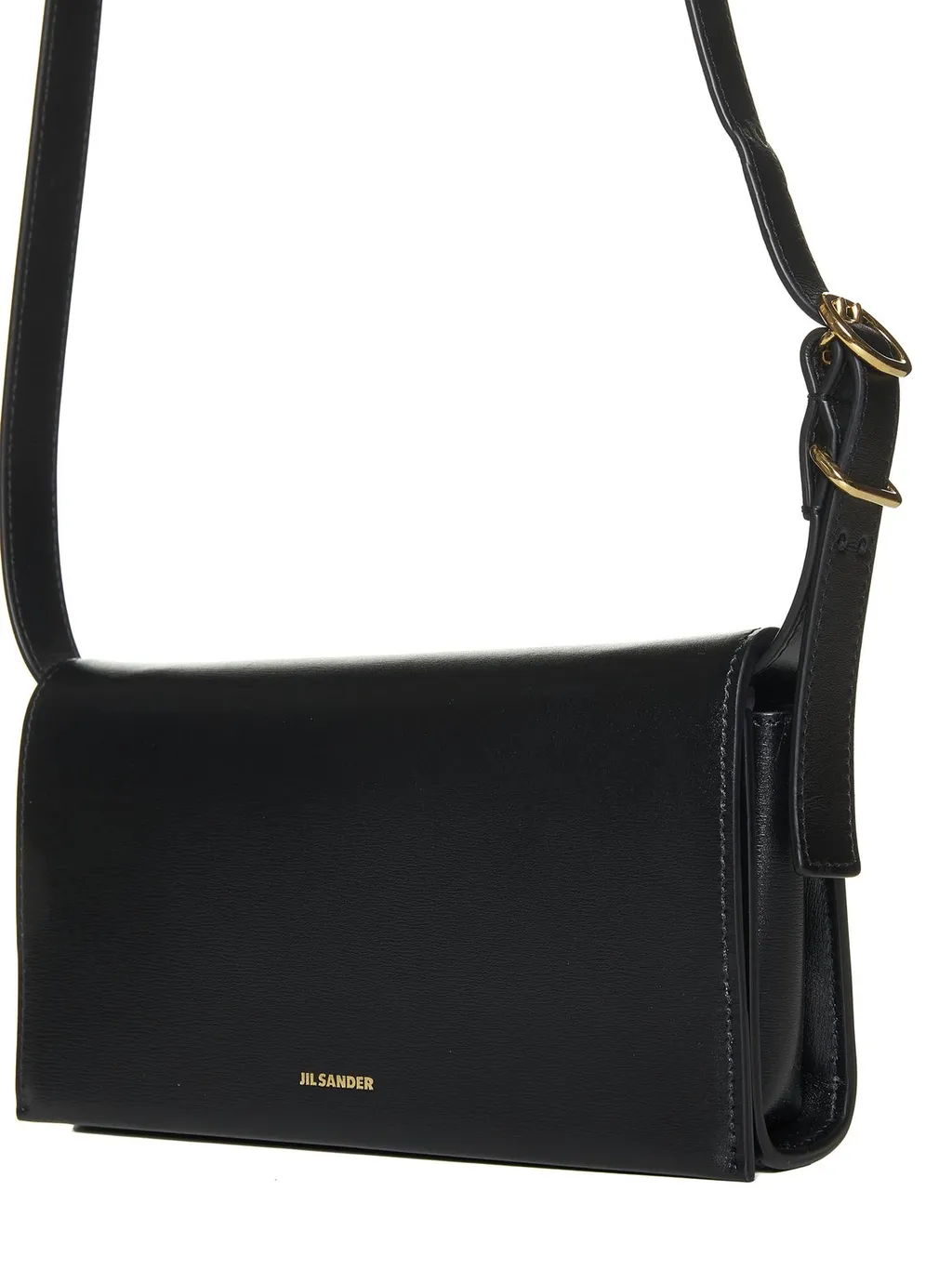 Jil Sander Logo Printed Shoulder Bag