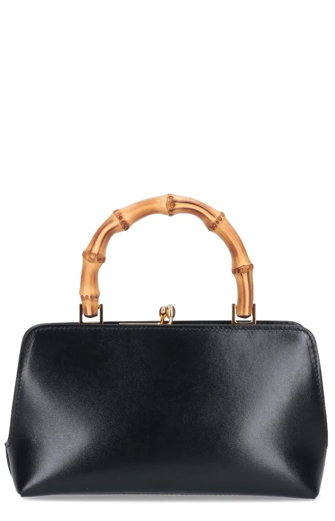 Jil Sander Goji Logo Embossed Mini Top Handle Bag