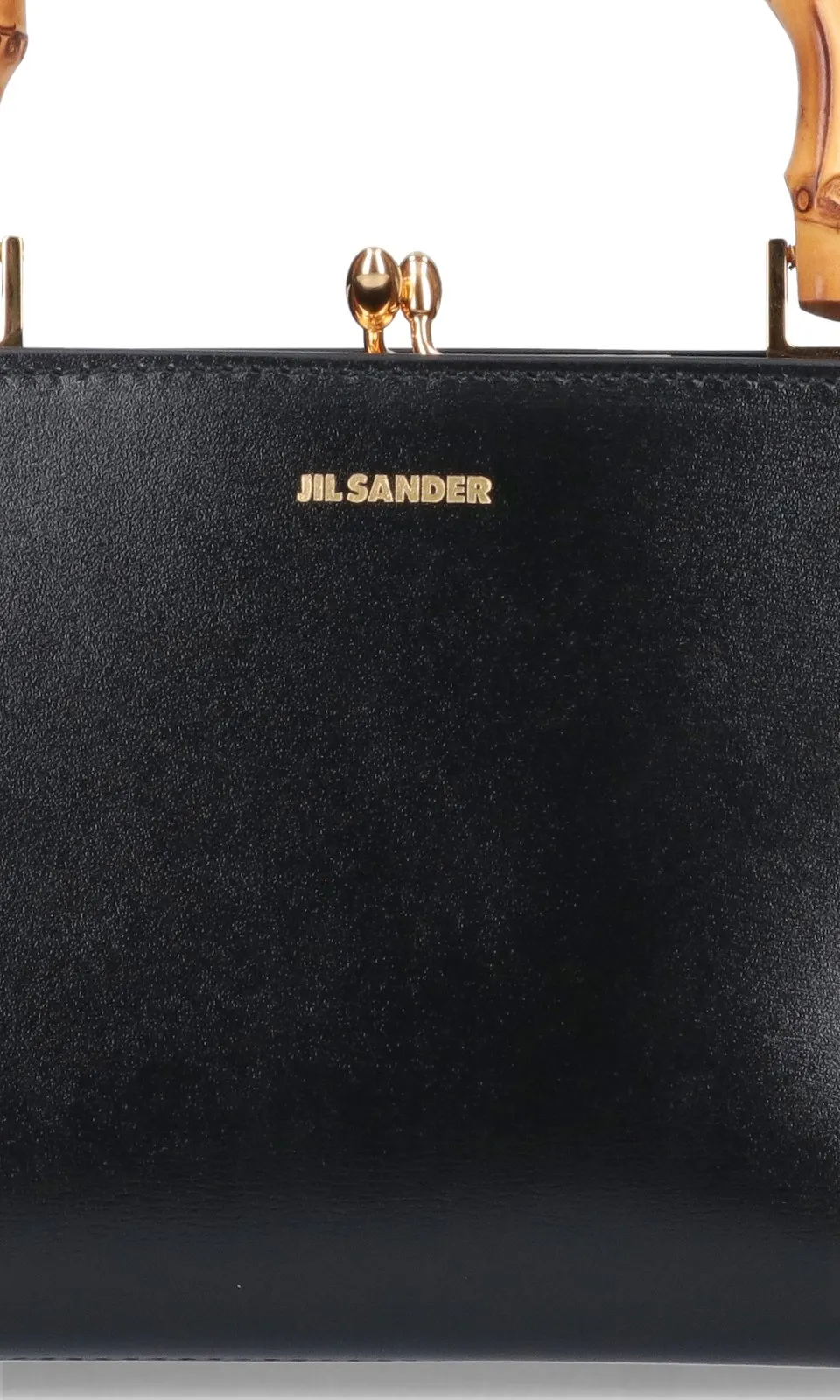 Jil Sander Goji Logo Embossed Mini Top Handle Bag