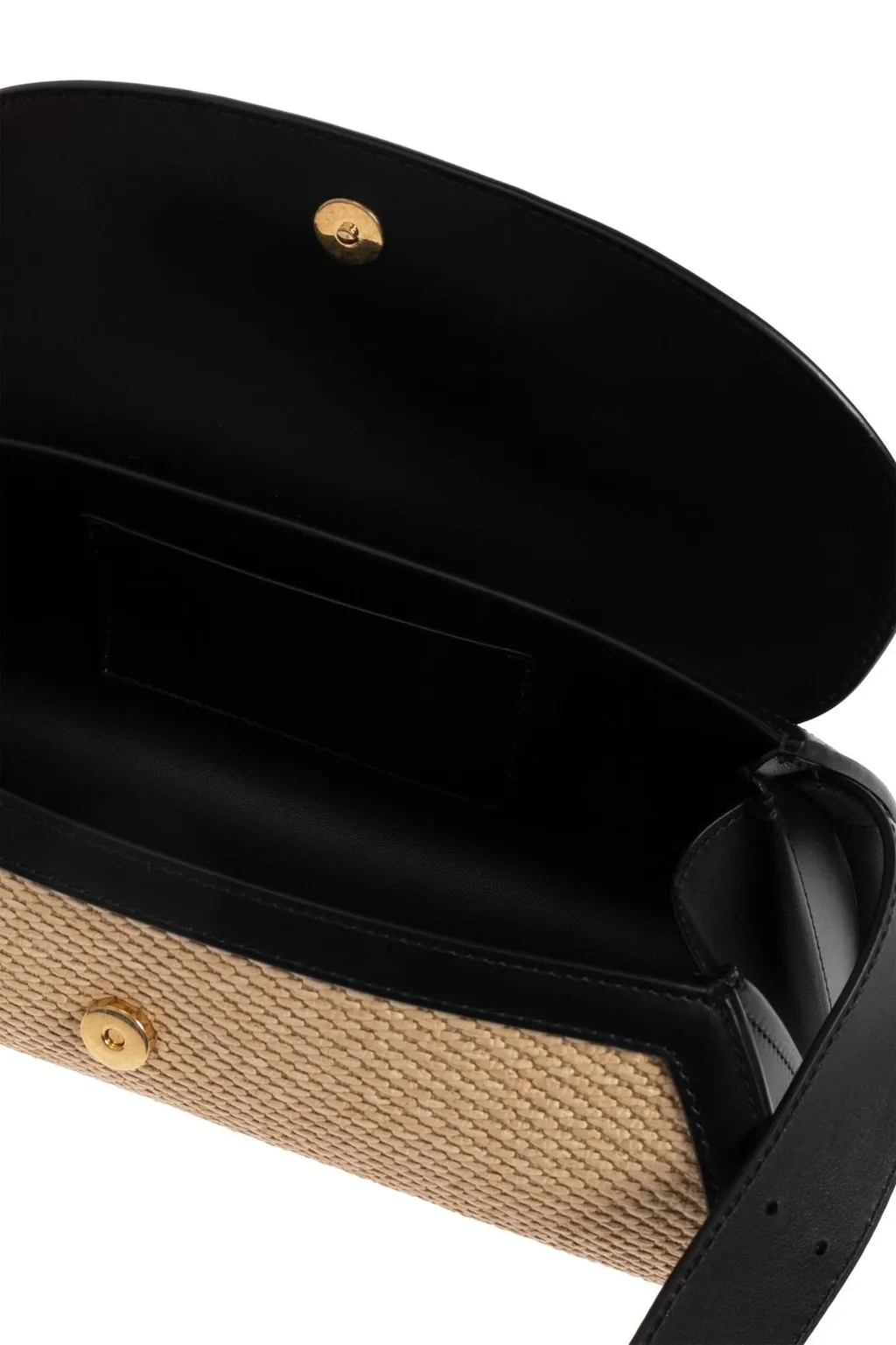 Jil Sander Small Cannolo Raffia Shoulder Bag