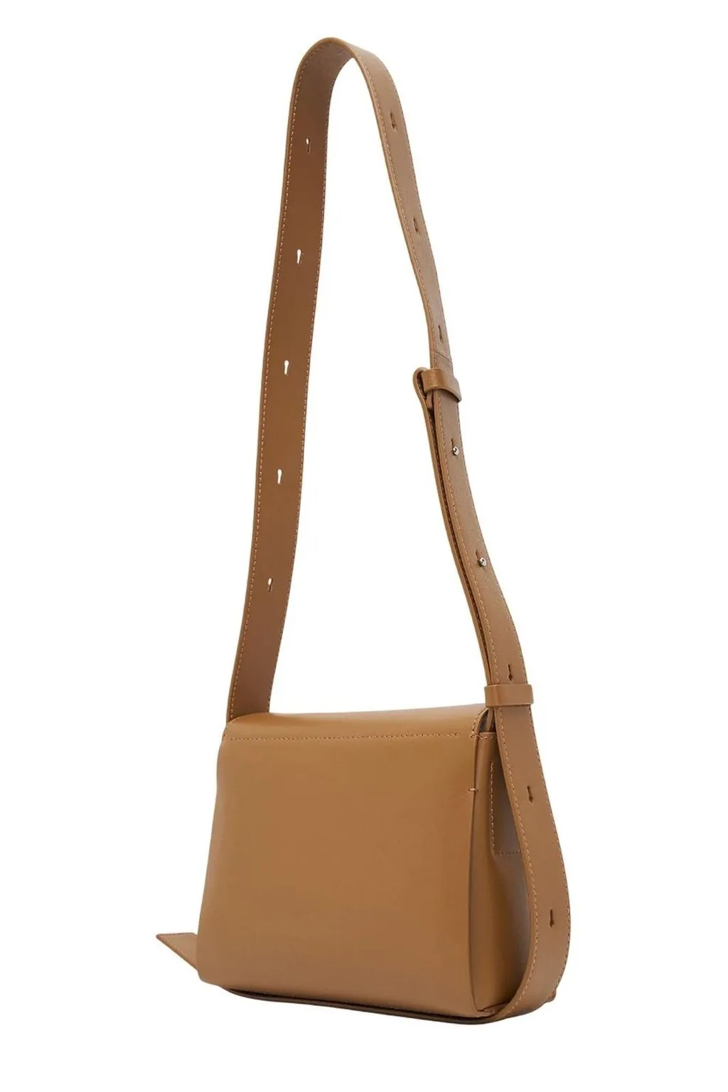 Jil Sander Logo-Printed Foldover Top Shoulder Bag