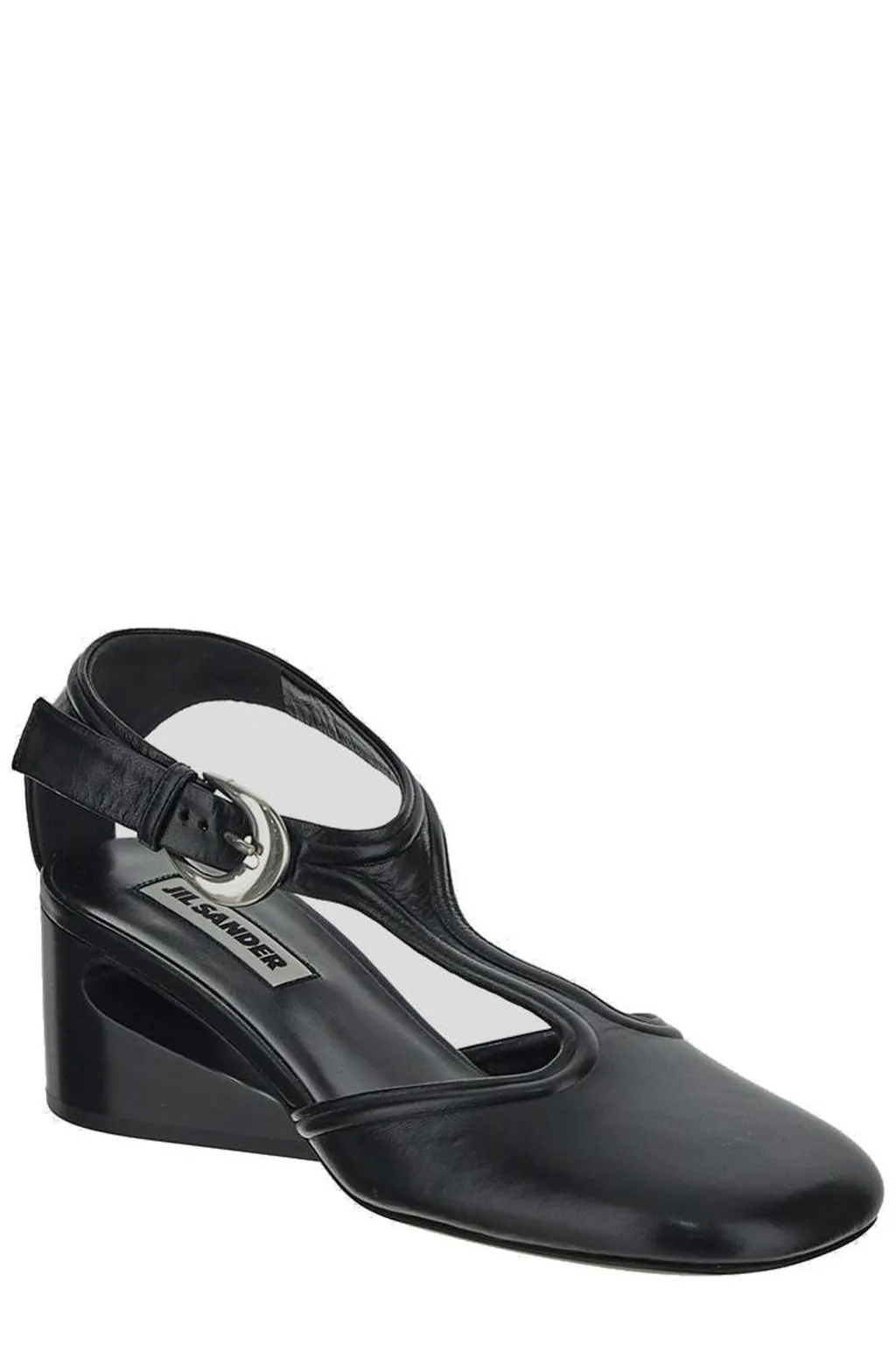 Jil Sander Mary Jane Buckled Pumps