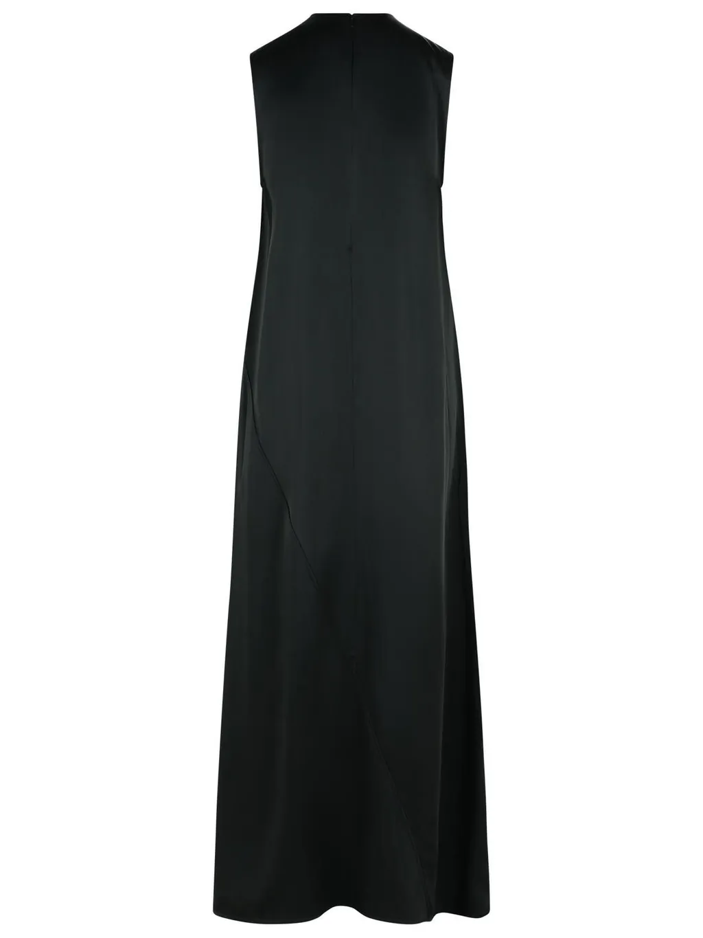 Jil Sander Satin Draped Maxi Dress