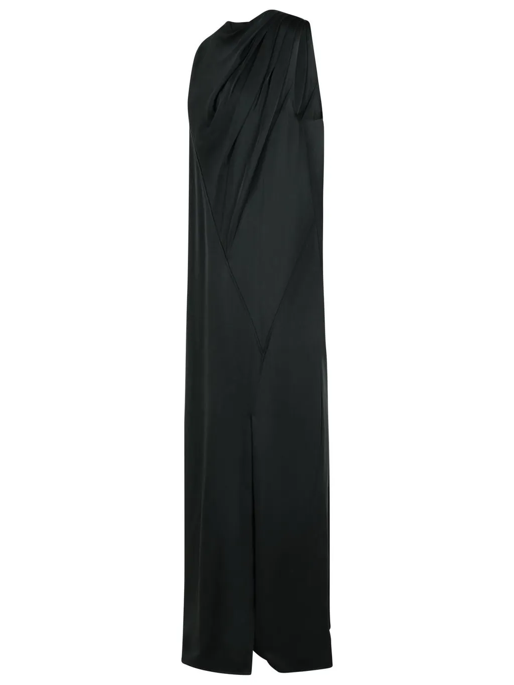 Jil Sander Satin Draped Maxi Dress