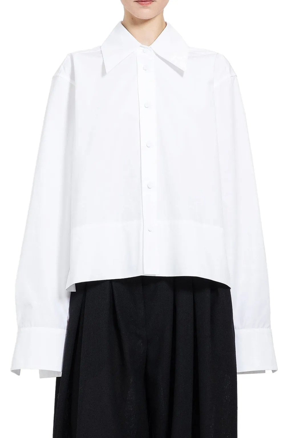 Jil Sander Long-Sleeved Straight Hem Shirt