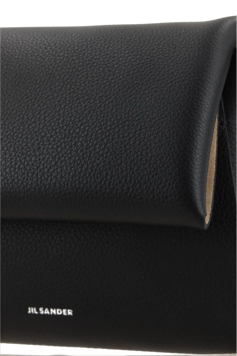 Jil Sander Logo Embossed Crossbody Bag