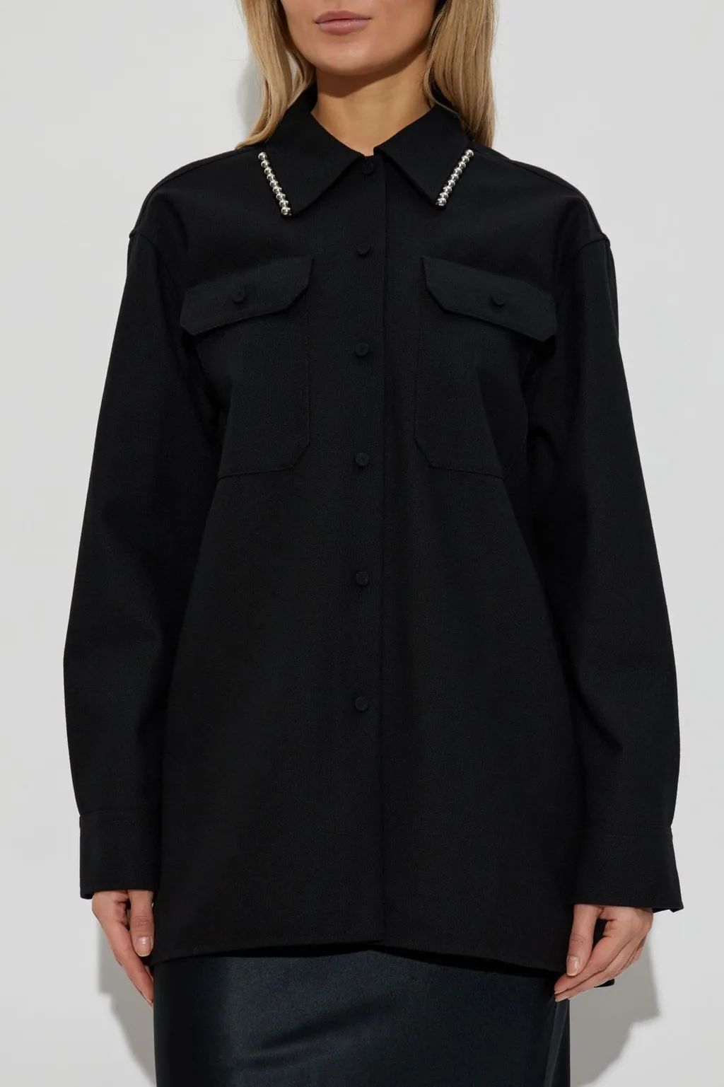Jil Sander Studded Long-Sleeved Shirt