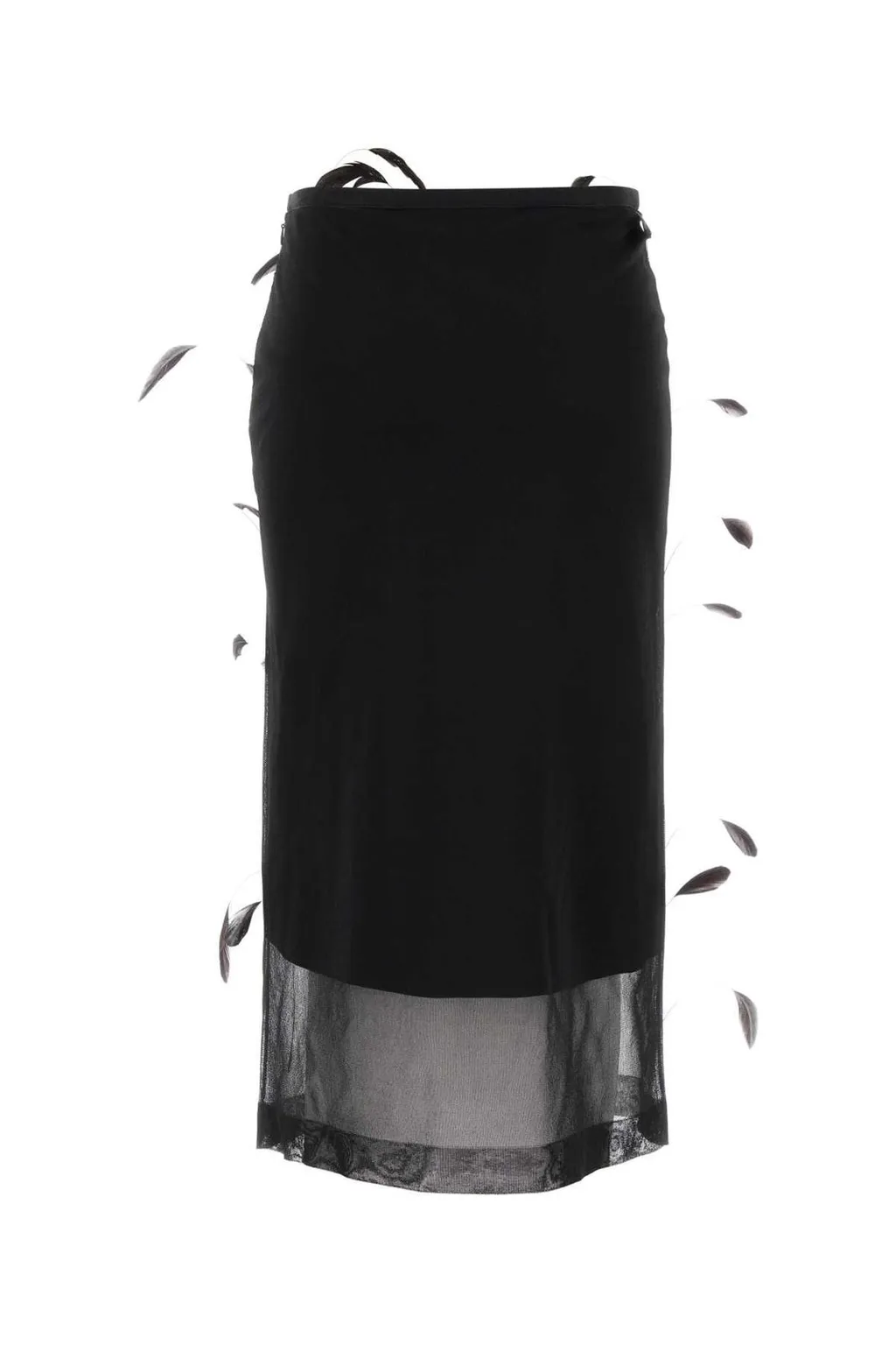 Jil Sander Feather Detailed Skirt