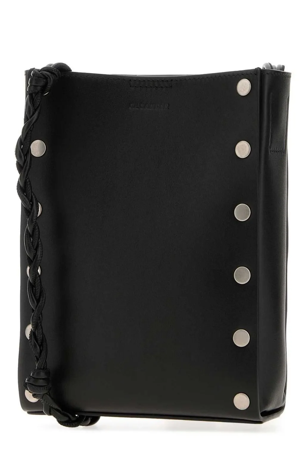 Jil Sander Logo Embossed Crossbody Bag