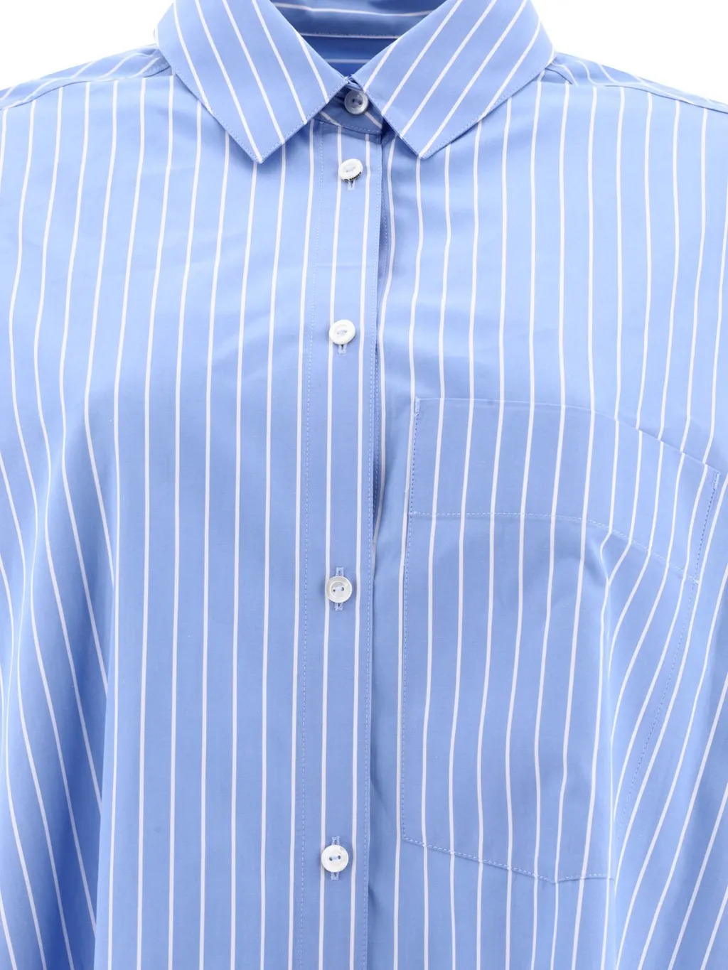 Jil Sander Sunday Long Striped Poplin Shirt