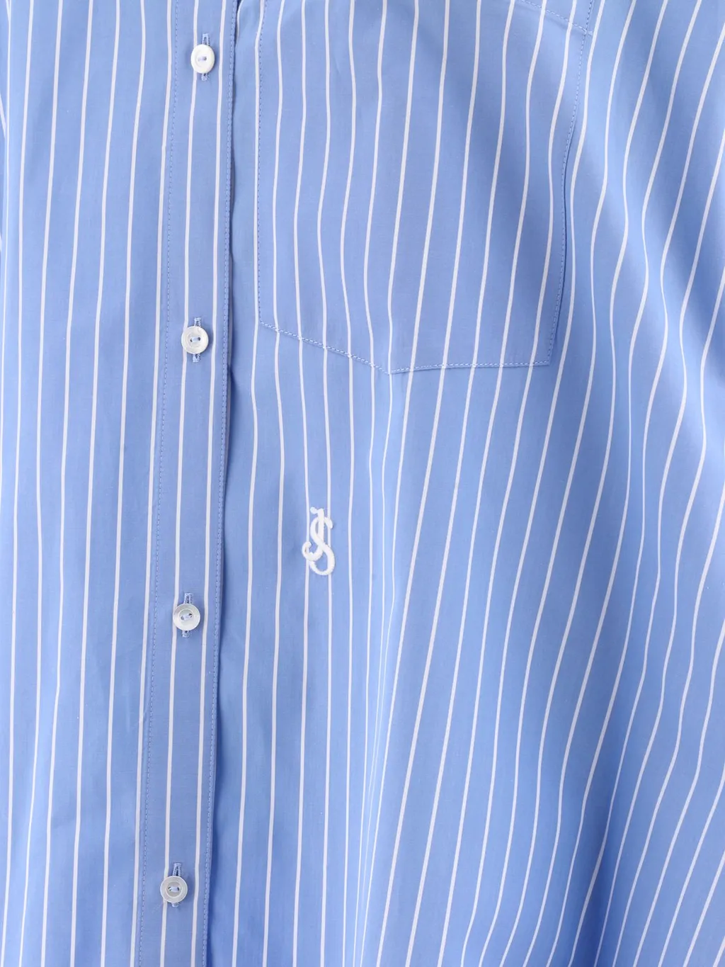 Jil Sander Sunday Long Striped Poplin Shirt