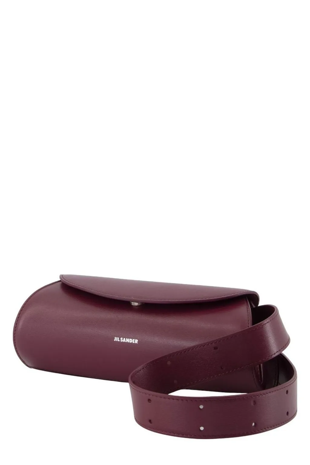 Jil Sander Cannolo Logo Printed Small Clutch Bag