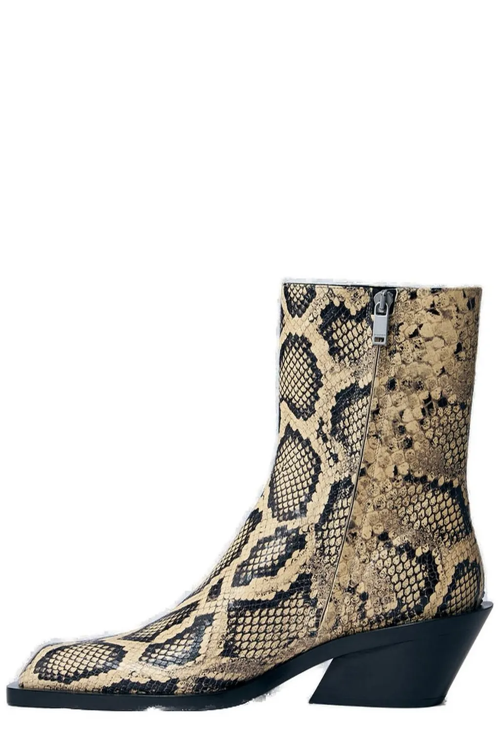 Jil Sander Embossed Ankle Boots