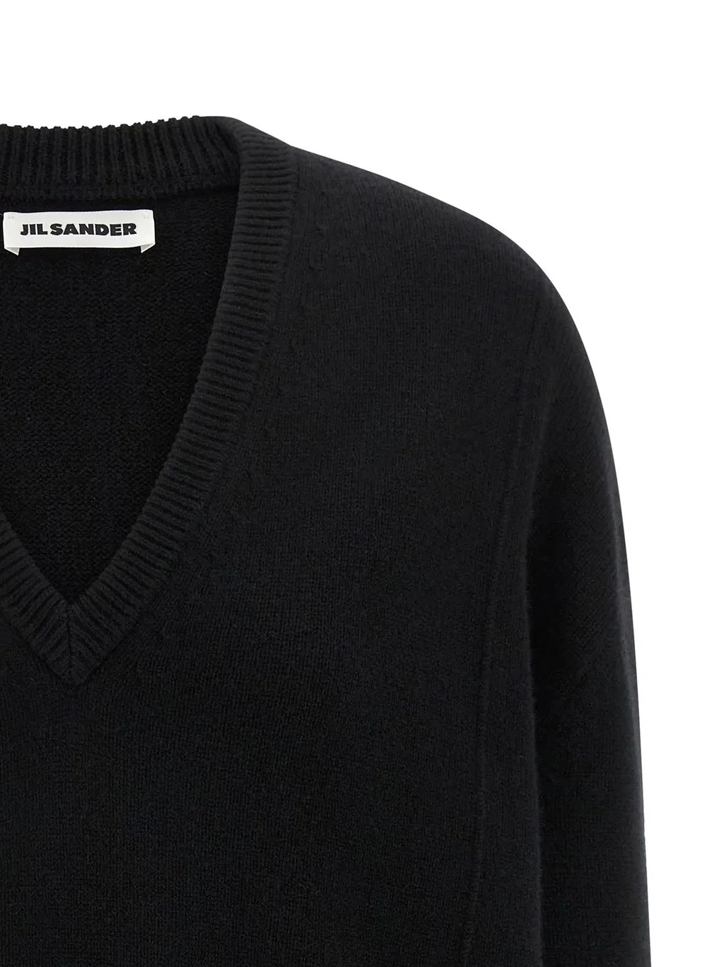 Jil Sander Long Sleeve V-Neck Jumper