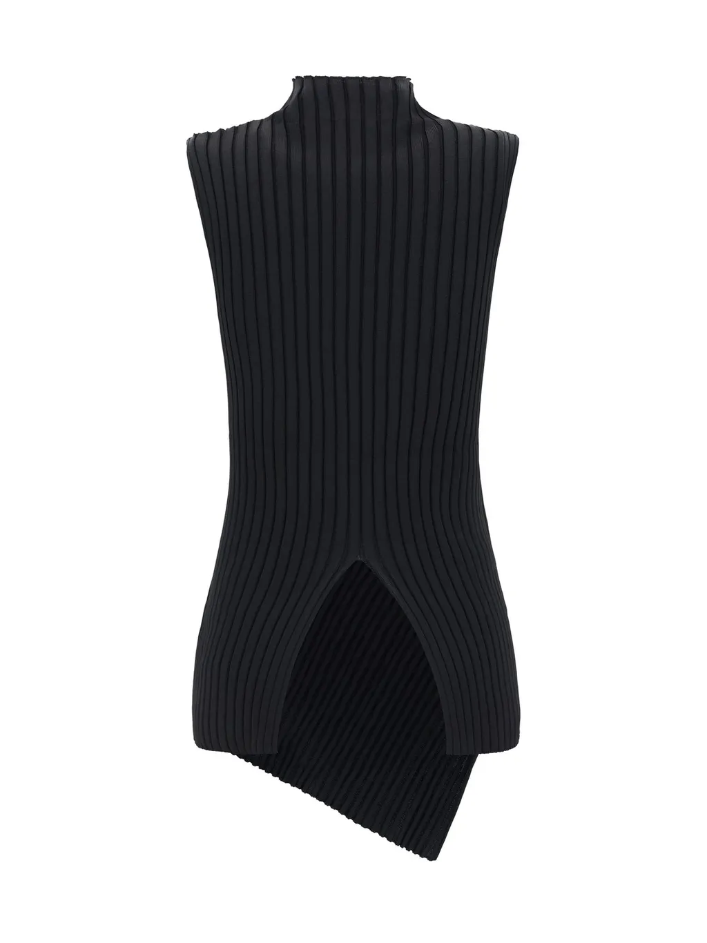 Jil Sander Ribbed-Knit Asymmetric Tank Top