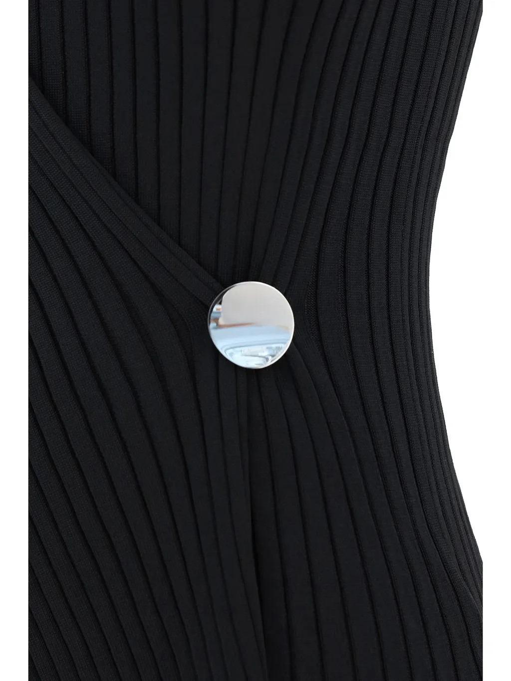 Jil Sander Ribbed-Knit Asymmetric Tank Top