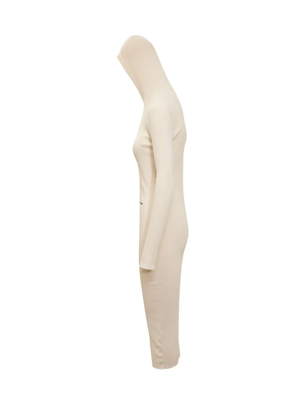 Jil Sander+ Long-Sleeved Ribbed-Knitted Hooded Midi Dress