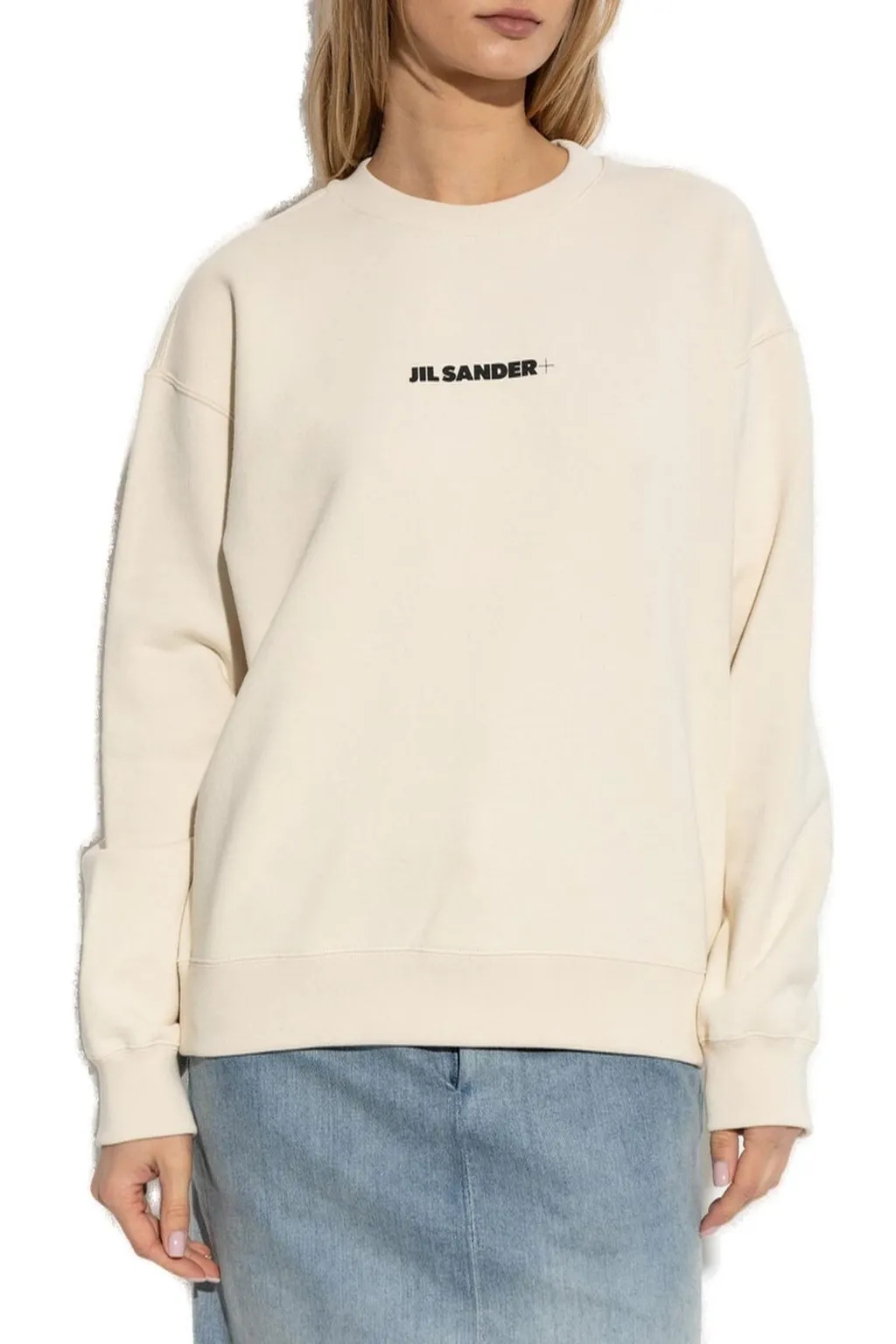 Jil Sander+ Logo Printed Crewneck Sweatshirt