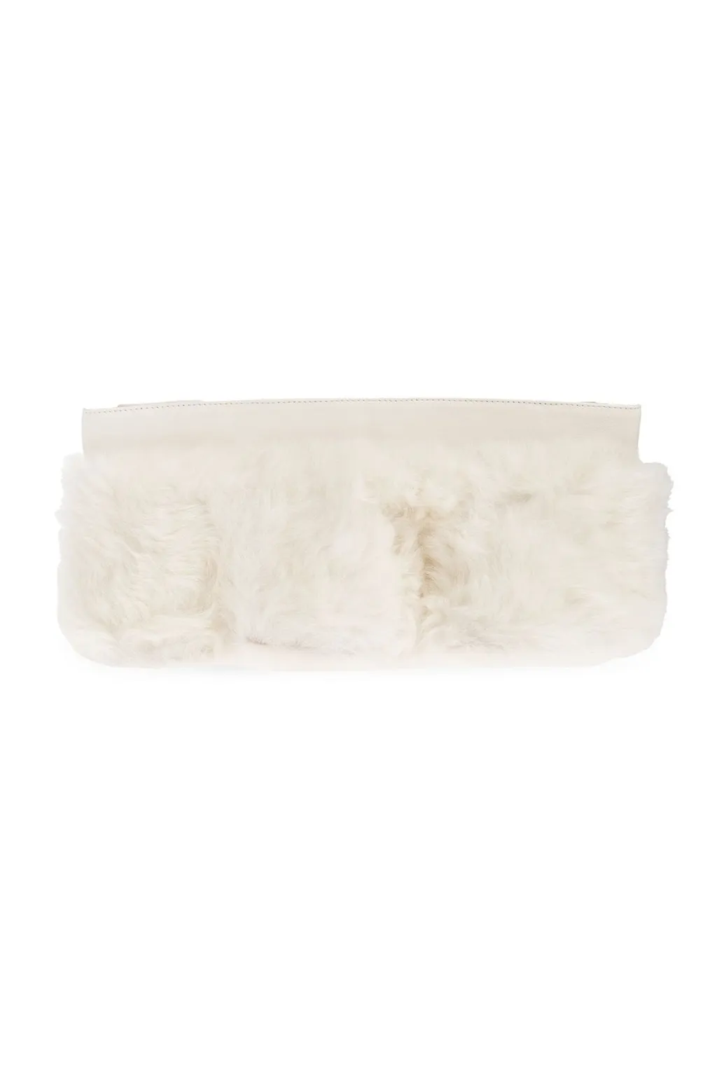 Jil Sander O-Ring Chain Linked Fur-Trimmed Scarf